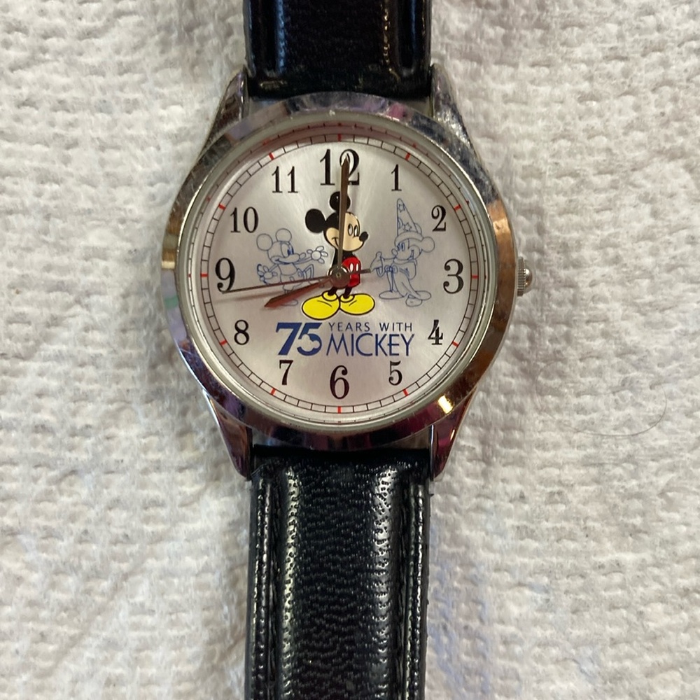 Womens 75th Anniversary Mickey Mouse Disney Wrist Watch